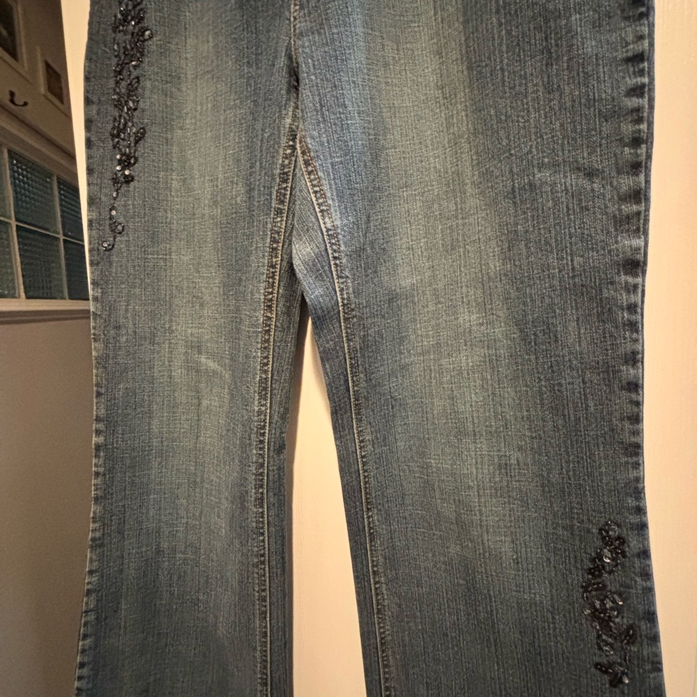 Embellished Blue Women's Jeans